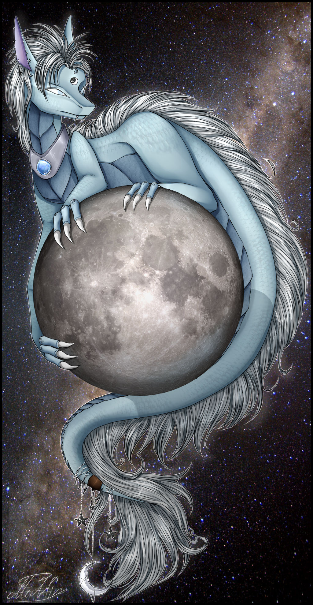 Moon Rabbit Dragon Moon Dragon by midfire on DeviantArt