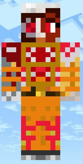 minecraft  skins :  the inmate  ( unmasked )