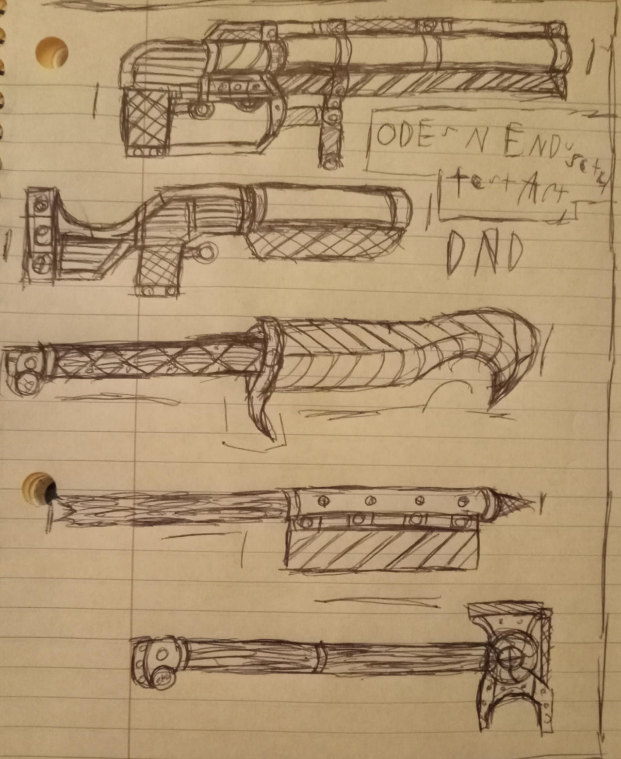 odes n ends set4(DND weapon ideas sheet)(test art) by cardmancer on ...