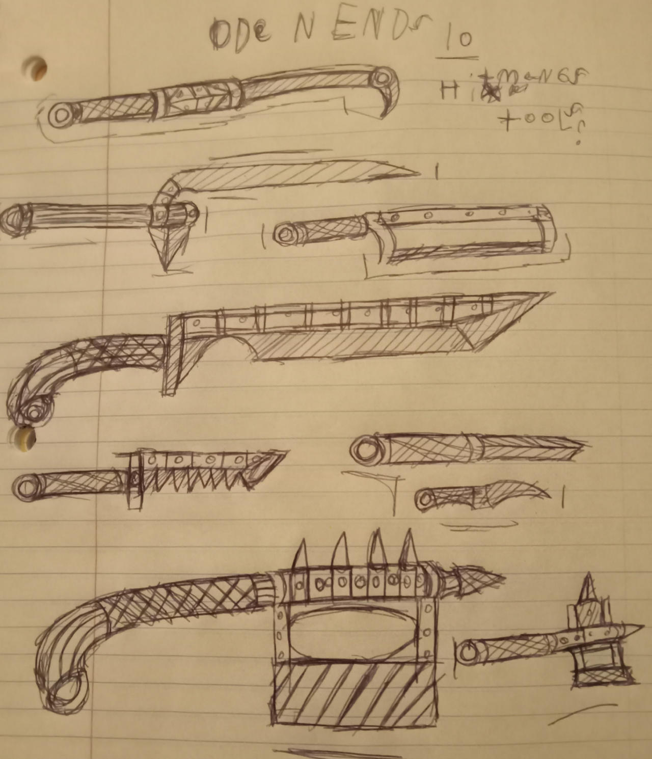 odes n ends set10(DND weapon ideas sheet)test art) by cardmancer on ...