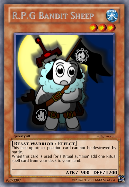 R.P.G Bandit Sheep Yugioh card