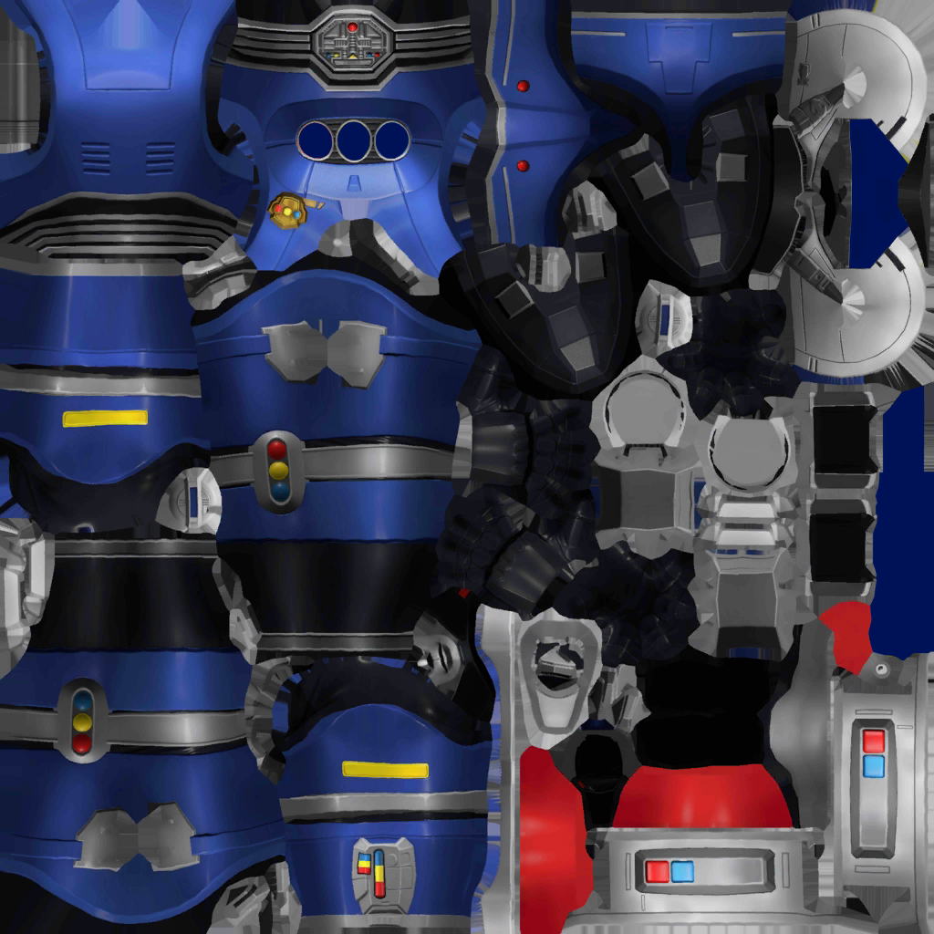 Senturion Evil Blue Senturion 3D Model by grant858 on DeviantArt