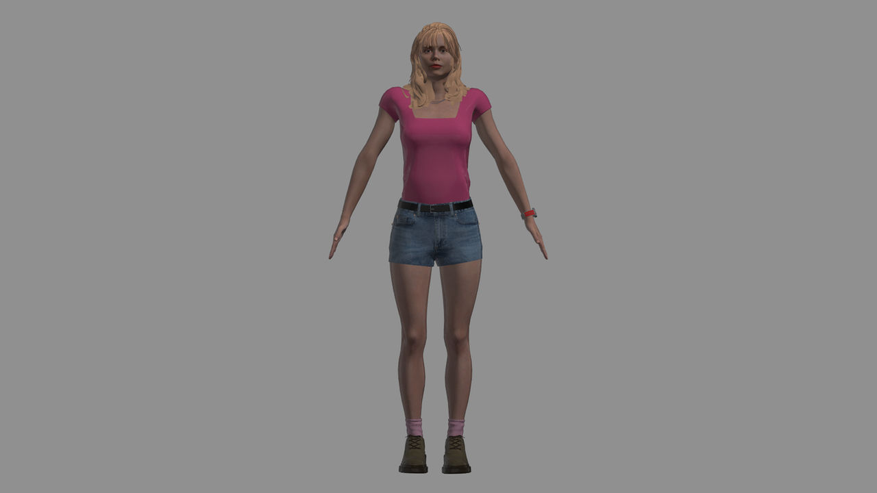 Katherine Hillard (Rigged) 3D Model Power Rangers by grant858 on DeviantArt