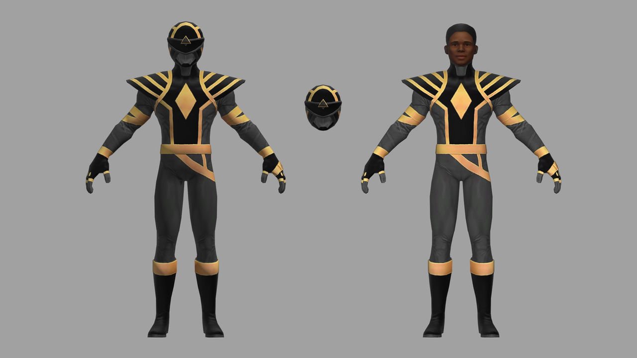 Black Omega Ranger (Rigged) 3D Model Power Rangers by grant858 on ...