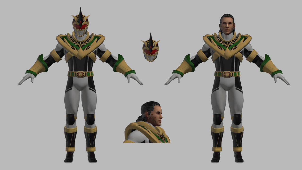 Drakkon Evo 2 (Rigged) 3D Model Power Rangers by grant858 on DeviantArt