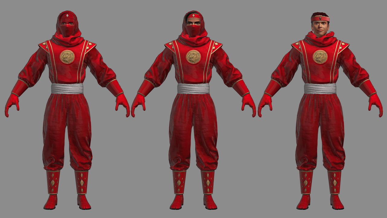 Dnd Ninja Ranger Red Ninja Ranger 3D Model Power Rangers by grant858 on DeviantArt