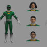 Green Turbo Ranger 3D Model Power Rangers