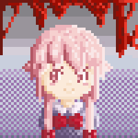 Gasai Yuno Pixel Art by SugarDough