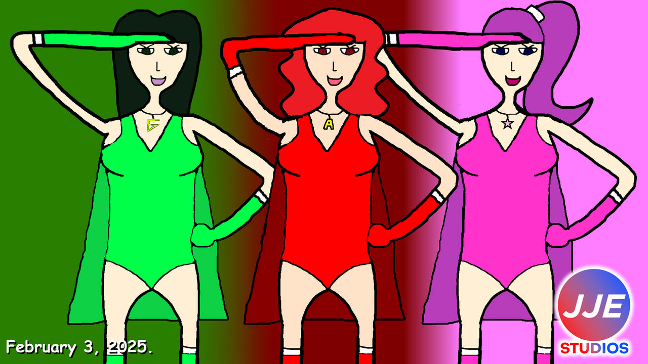 The Leotard Superhero Girls Saluted
