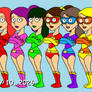 The Leotard Superheroes in Comedy World Styled