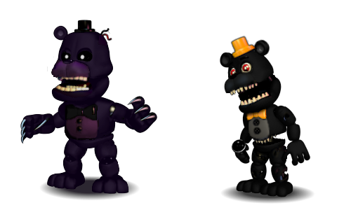 Nightmare Shadow Freddy and Nightmare RXQ by sebby07 on DeviantArt