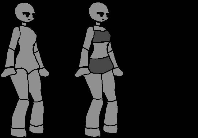 Chibi doll base by therandomguy345 on DeviantArt