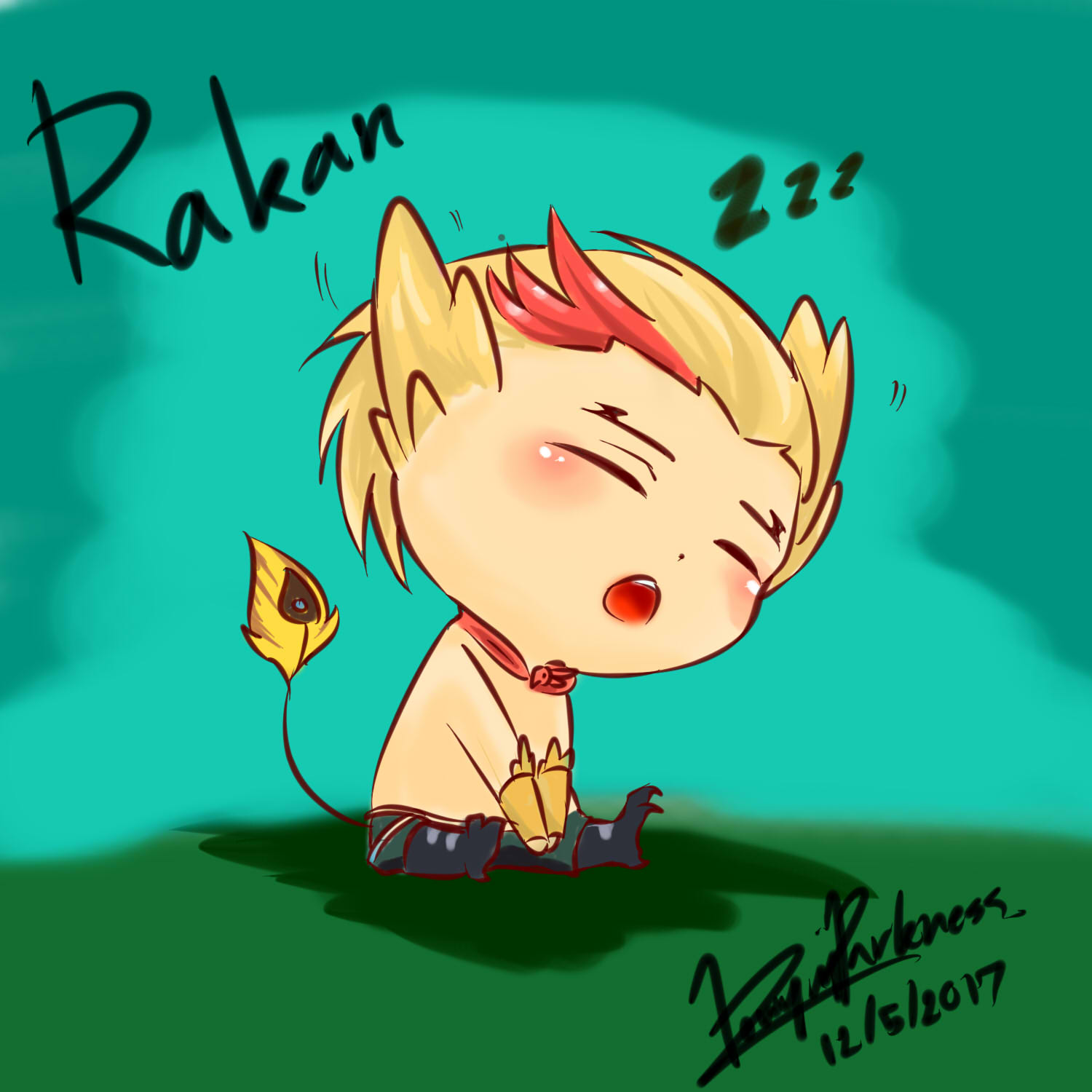 League of Legend Rakan chibi