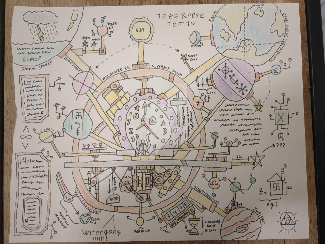 Ninjago Clock Math Celestial Clock from Ninjago (Colored) by jpfan102504 on DeviantArt