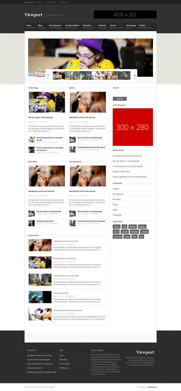 Viewport Free wp magazine template by wpfreeware on DeviantArt Viewport Free wp magazine template by wpfreeware on DeviantArt