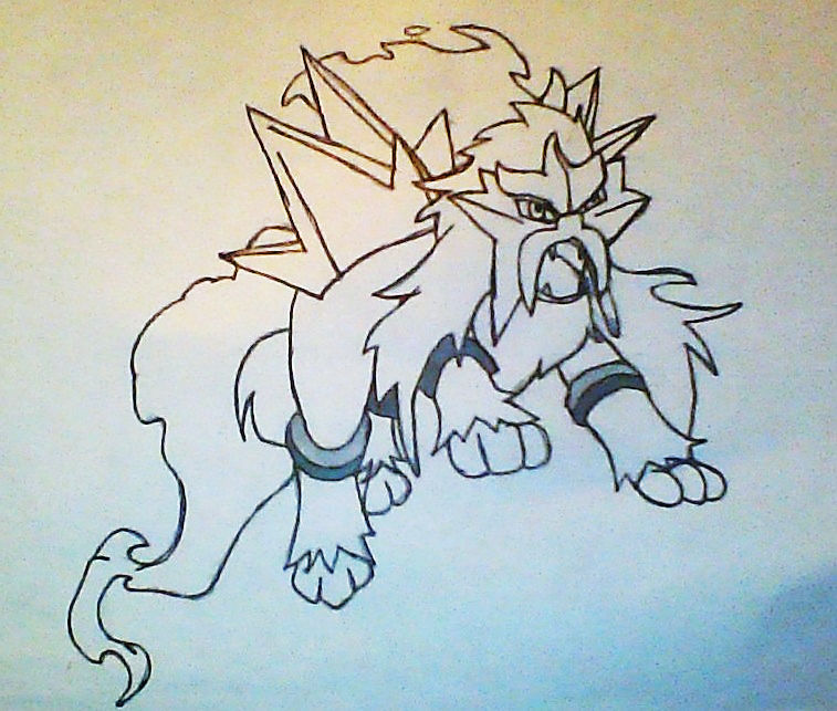 The Legendary Entei by whitewolfdreamer27 on DeviantArt