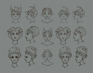 Elf Heads: sketch