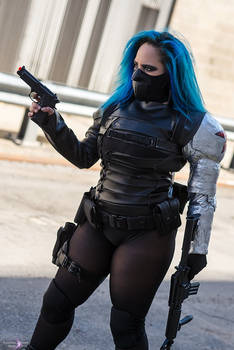 Bucky, The Winter Soldier Rule 63 Cosplay by CVQ