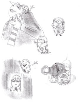 Gru and His Minions Sketches