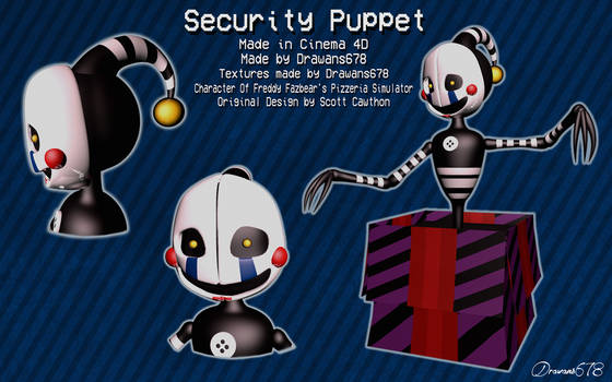 [Cinema 4D] Security Puppet Render