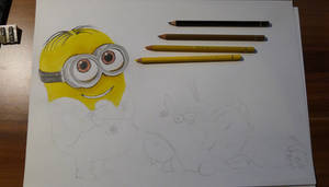 Agnes and Minion WIP 2