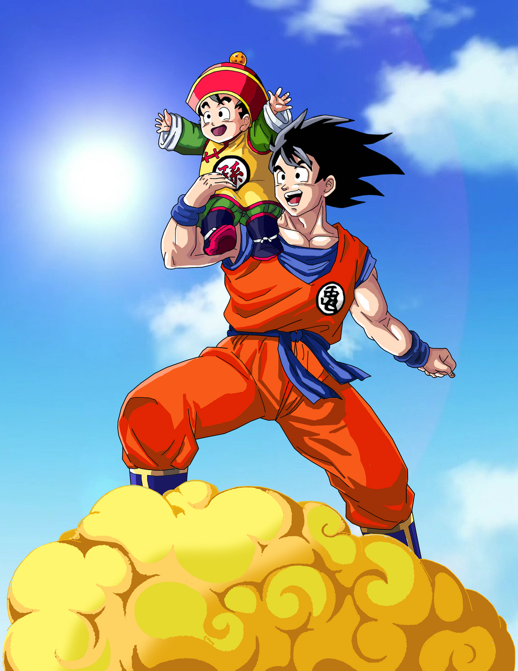 Goku and Gohan Wallpaper Phone Version by BrusselTheSaiyan on DeviantArt