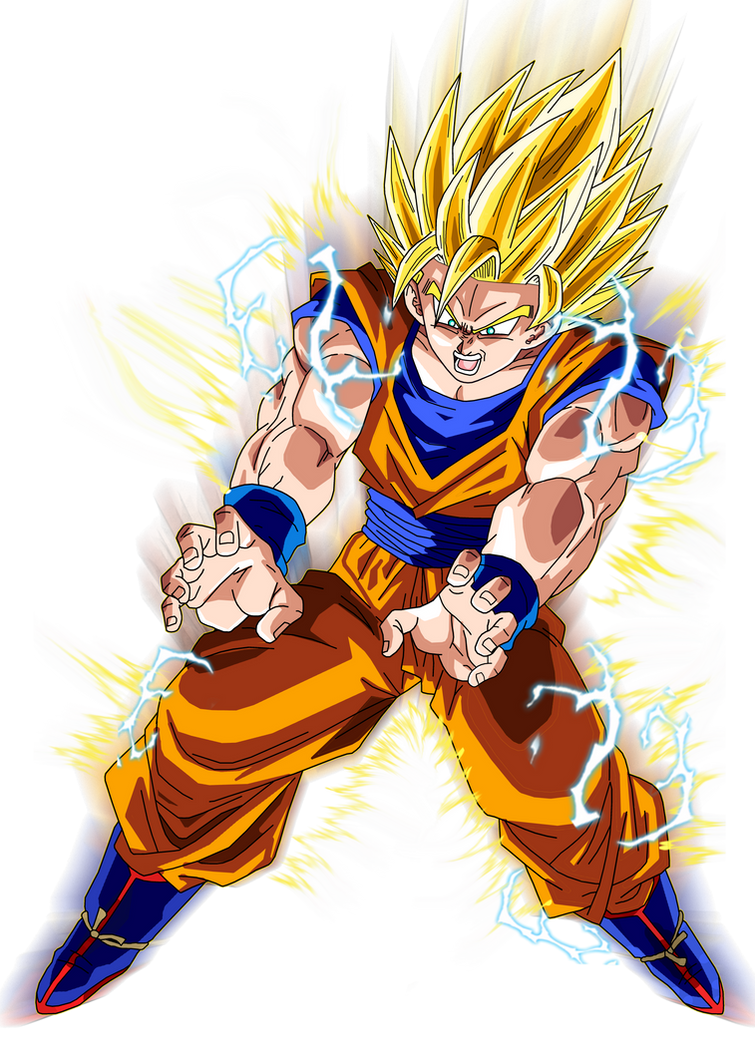 Free: Super Saiyan 2 Goku Aura by BrusselTheSaiyan on @DeviantArt