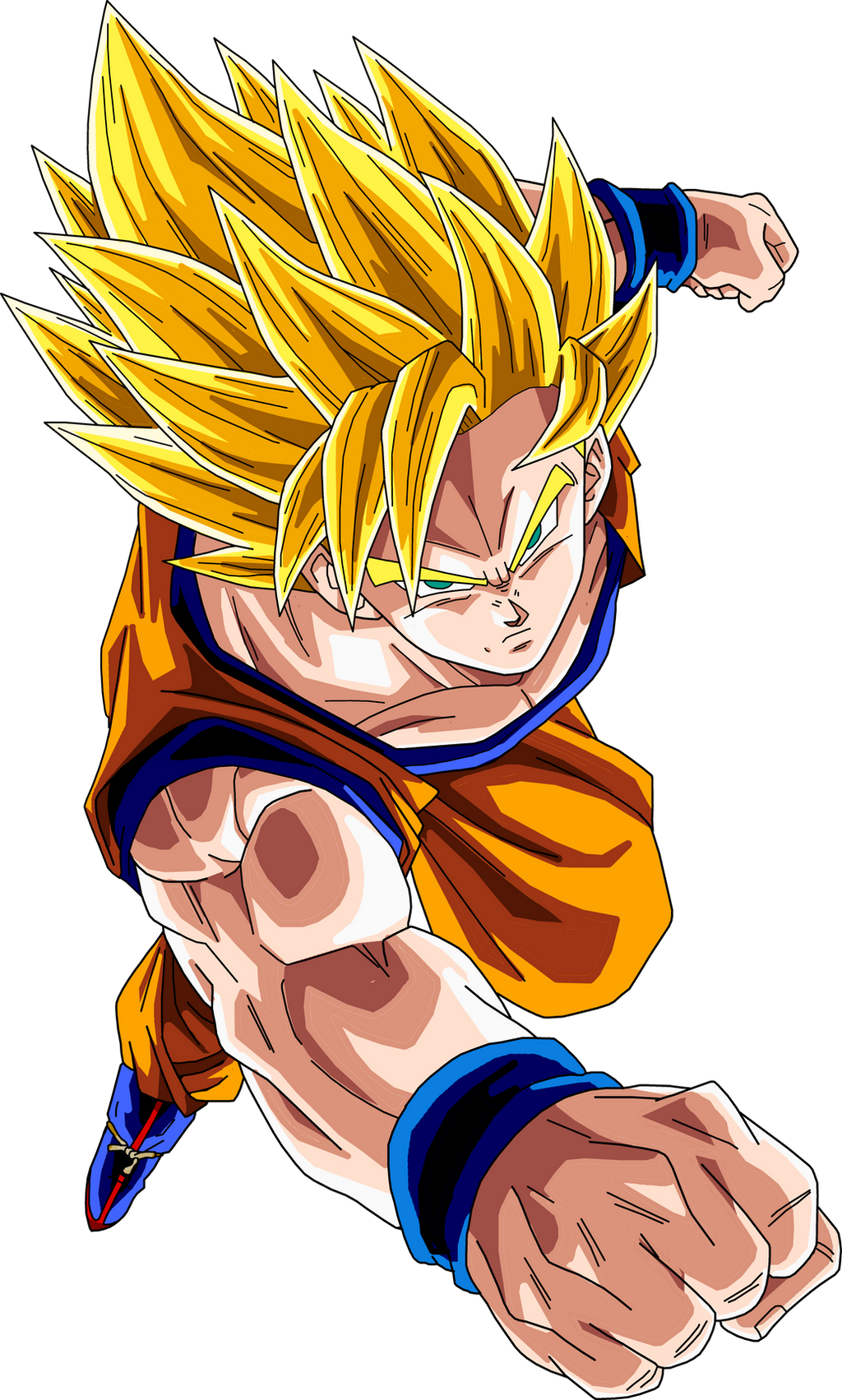 Super Saiyan 2 Goku Version 2 by BrusselTheSaiyan on DeviantArt