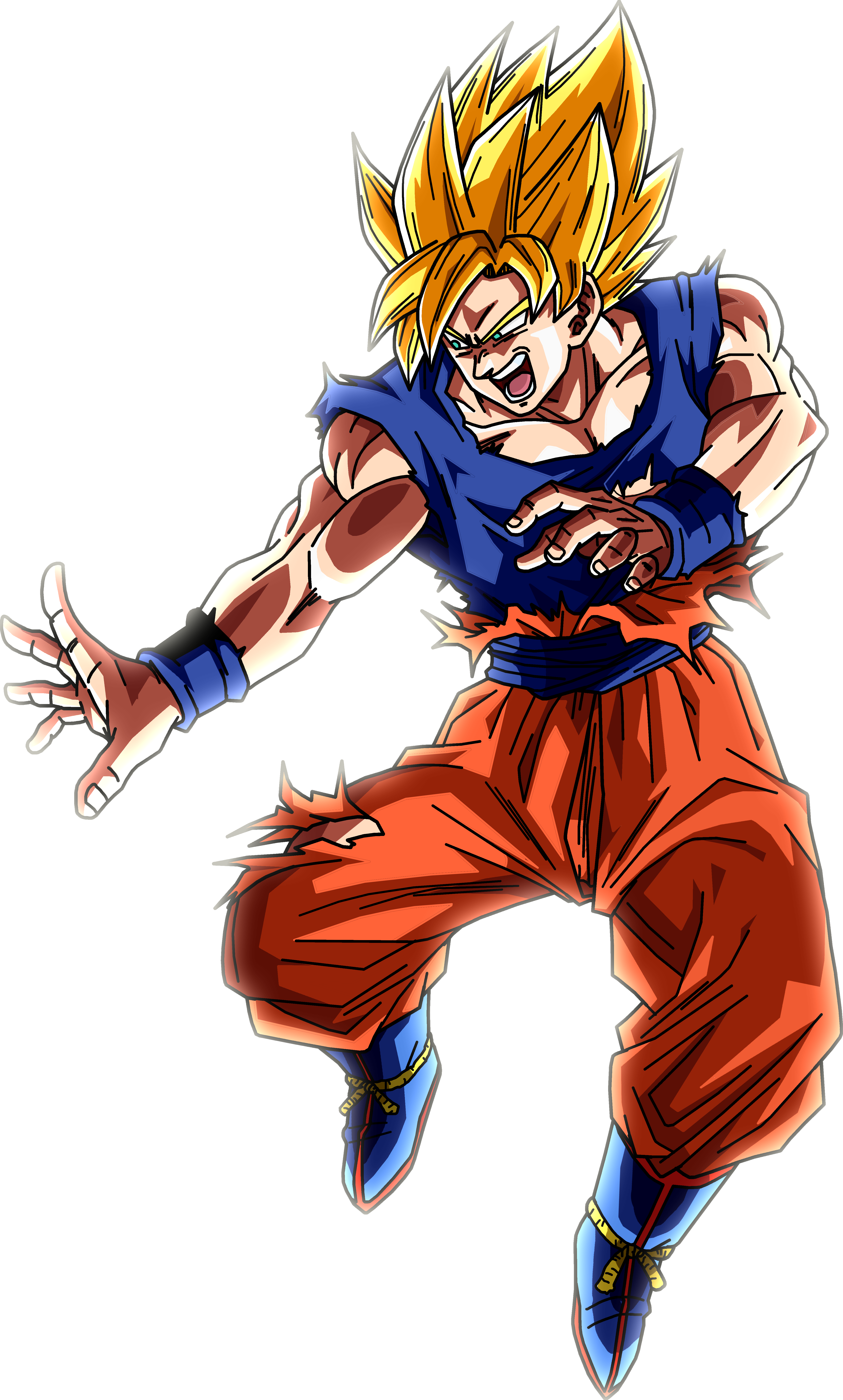 Goku Super Saiyan 4 by BrusselTheSaiyan on DeviantArt