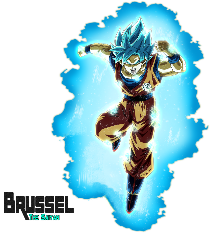 Goku SSJ Blue v2 + Aura by SaoDVD on DeviantArt