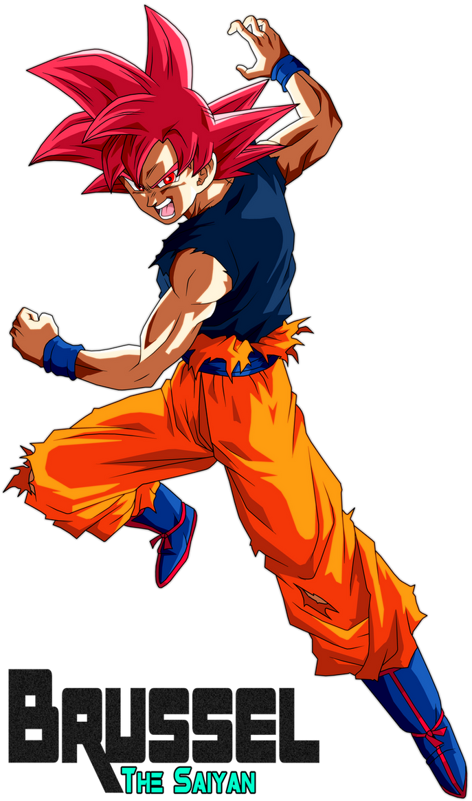 Super Saiyan God Goku by BrusselTheSaiyan on DeviantArt