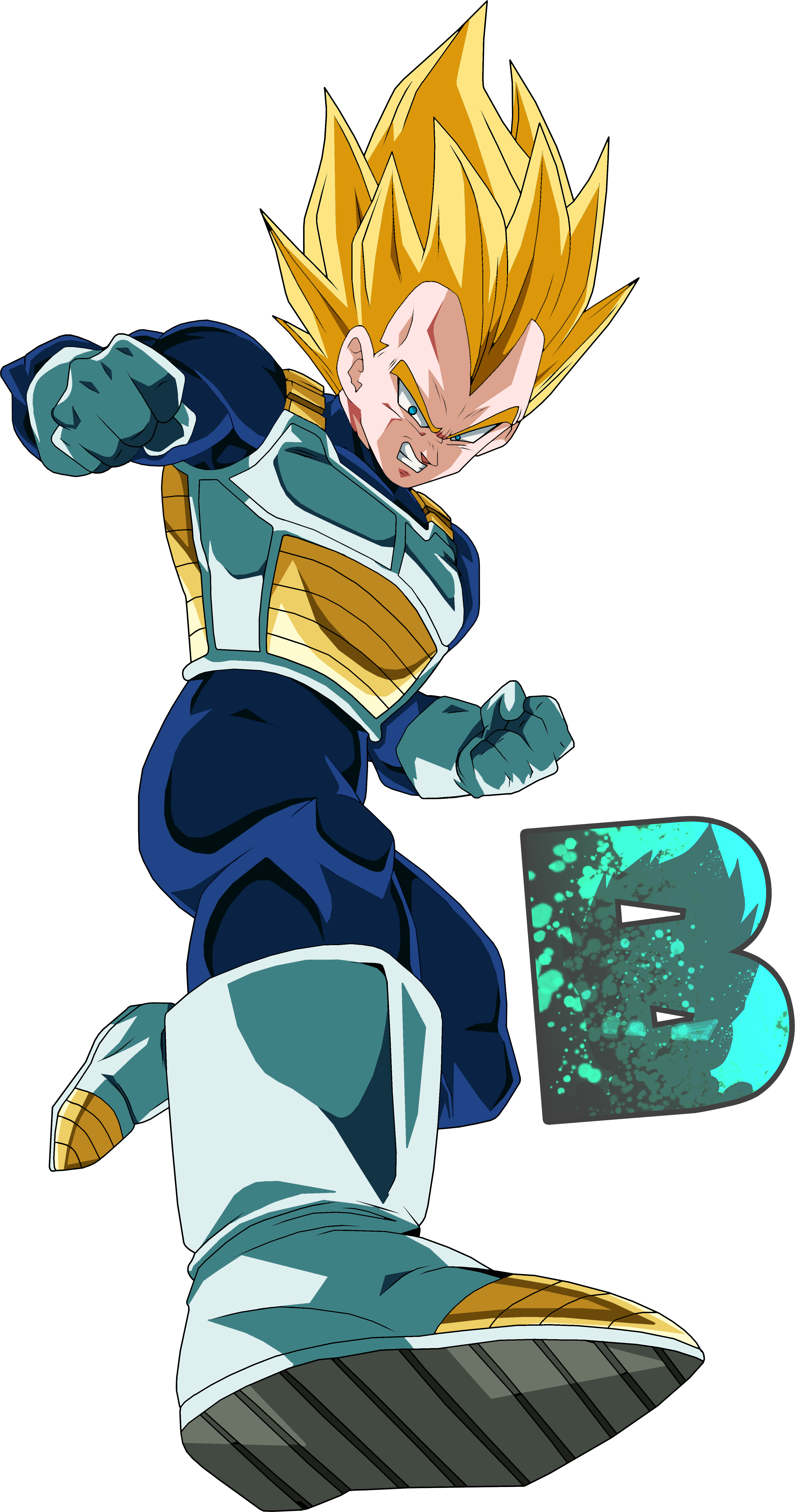 Vegeta Super Saiyan Blue (Alt Palette) by BrusselTheSaiyan