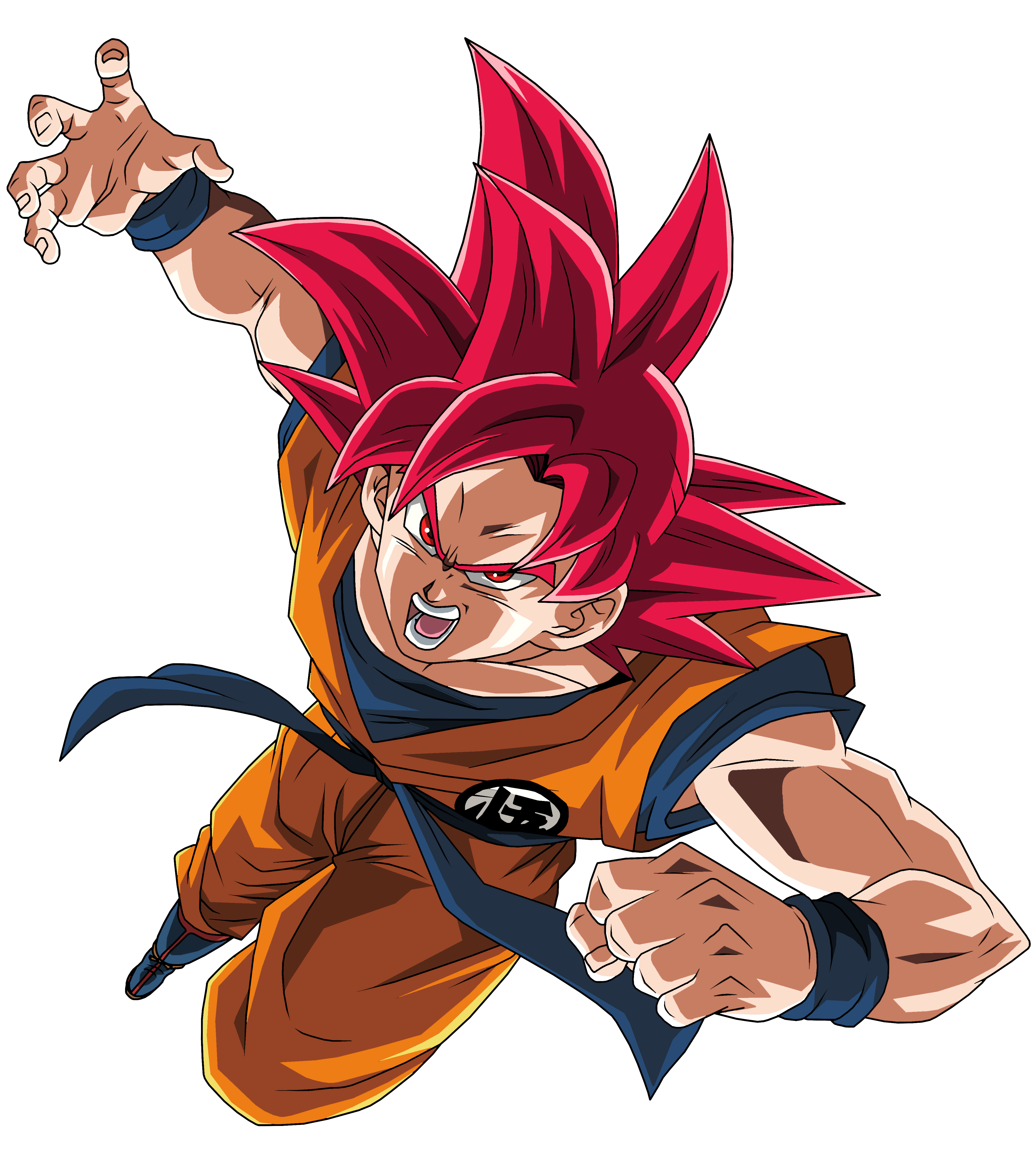 D. Ball Limit-F - Render de Goku Super Saiyajin God e