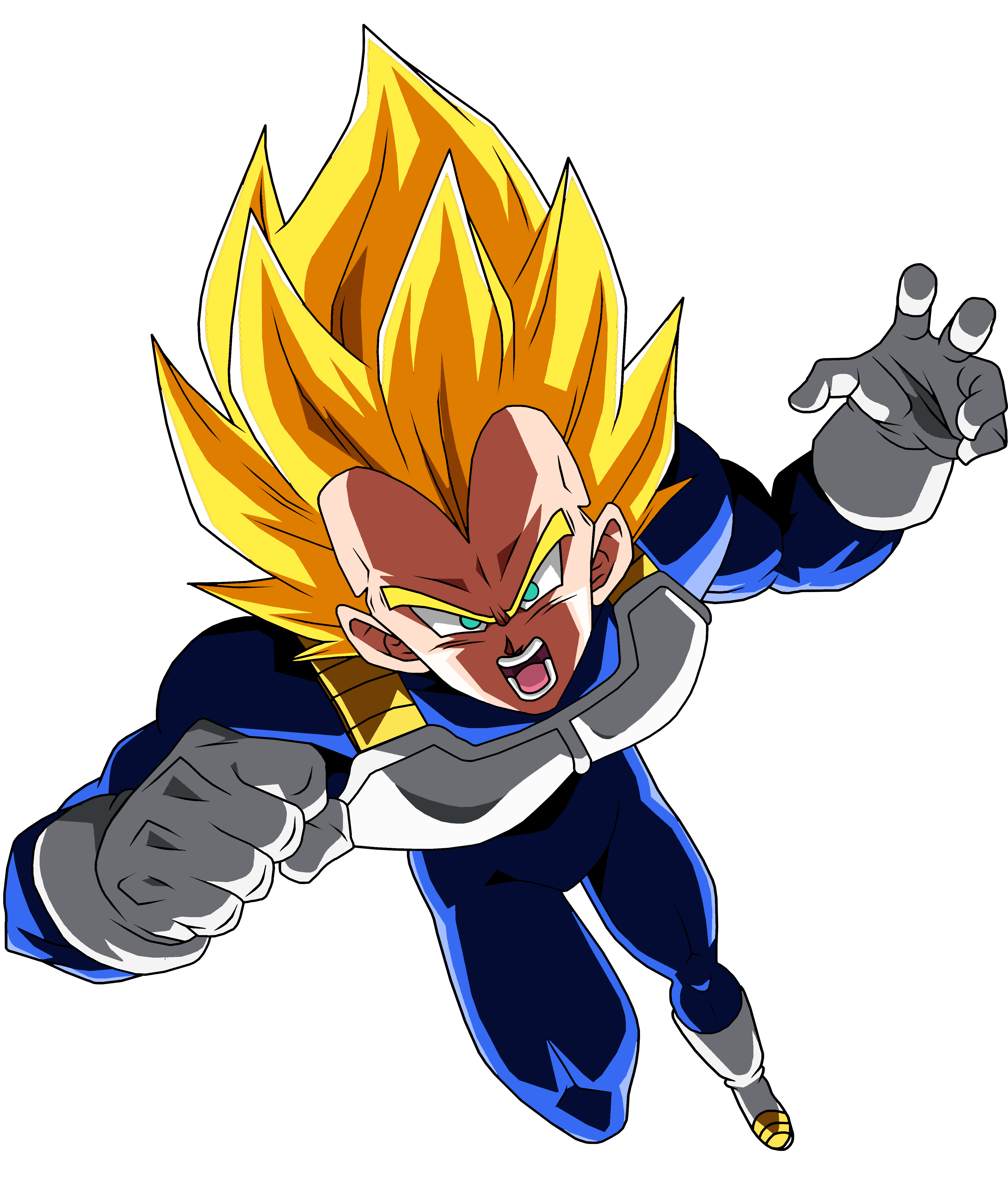 Render De Vegeta Super Saiyajin - Dragon Ball Z Vegeta Png Transparent PNG  - 270x497 - Free Download on NicePNG