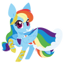 Rainbow Dash in her gala dress