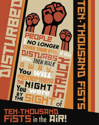 'Ten-Thousand Fists' Type Poster