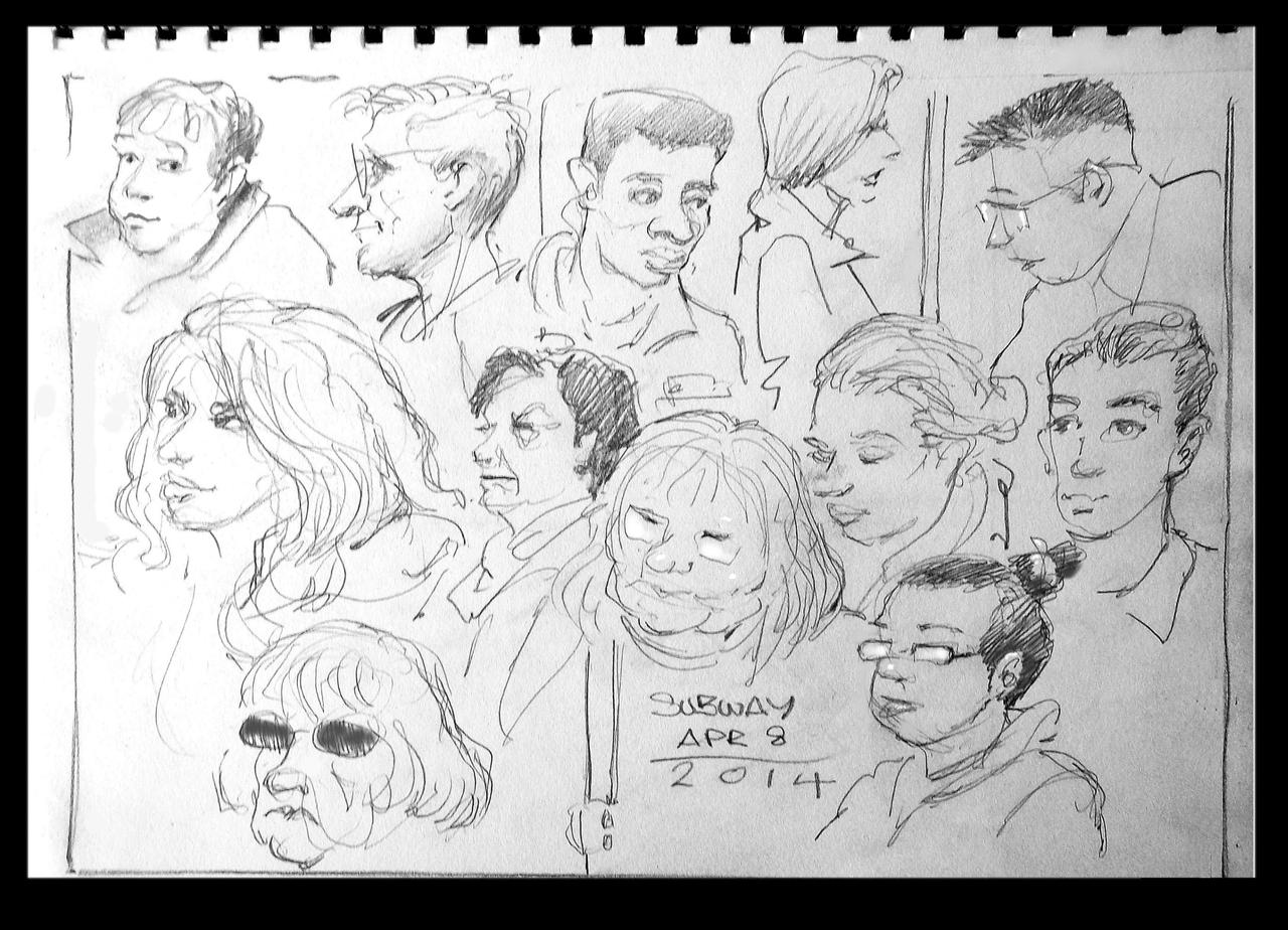 More Subway Sketches by scratchmark on DeviantArt