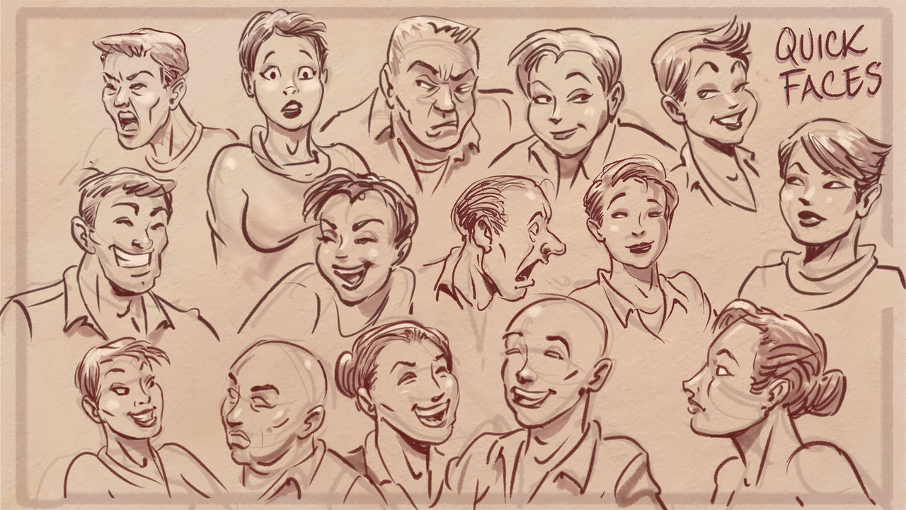 Deviantart Model Faces New Faces 2 by scratchmark on DeviantArt