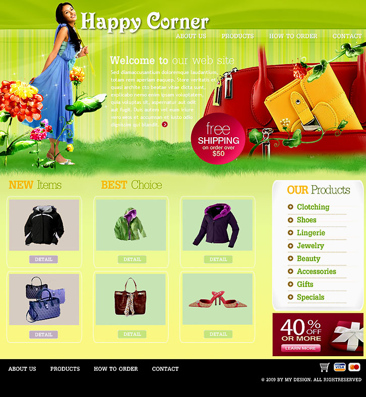 Happy Corner Website