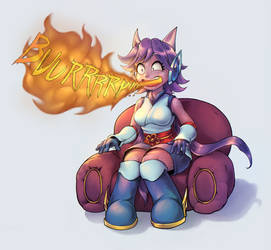 Commission: Fire burp!