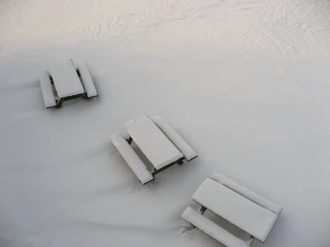 Snowy Benches