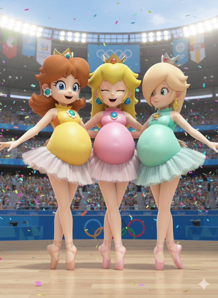 Pregnant Princesses Peach Daisy And Rosalina By TFMLP1 On DeviantArt pregnant-princesses-peach-daisy-and-rosalina-by-tfmlp1-on-deviantart