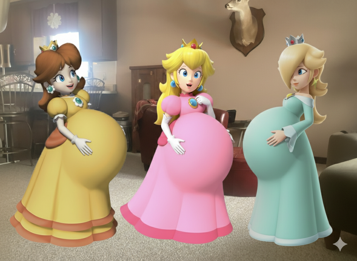 Pregnant Princesses Peach Daisy And Rosalina By TFMLP1 On DeviantArt pregnant-princesses-peach-daisy-and-rosalina-by-tfmlp1-on-deviantart