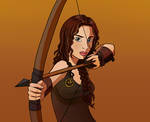 Katniss Everdeen by the-winter-girl