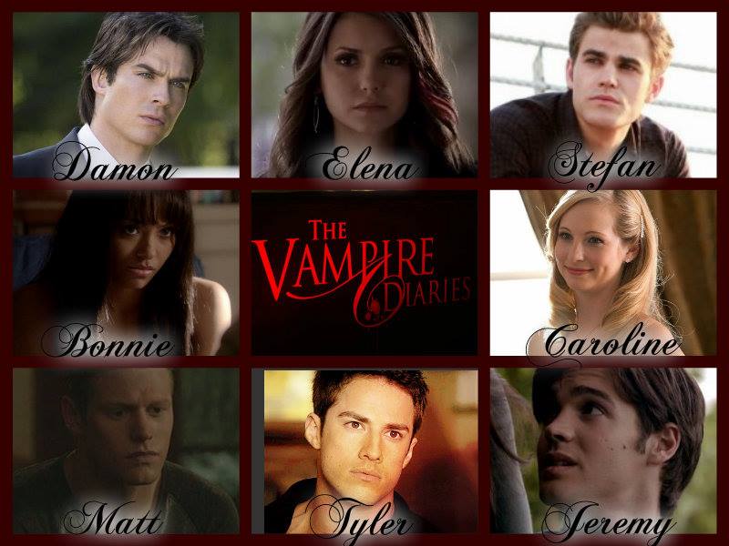 The Vampire Diaries Cast Portrait by Catluckey on DeviantArt