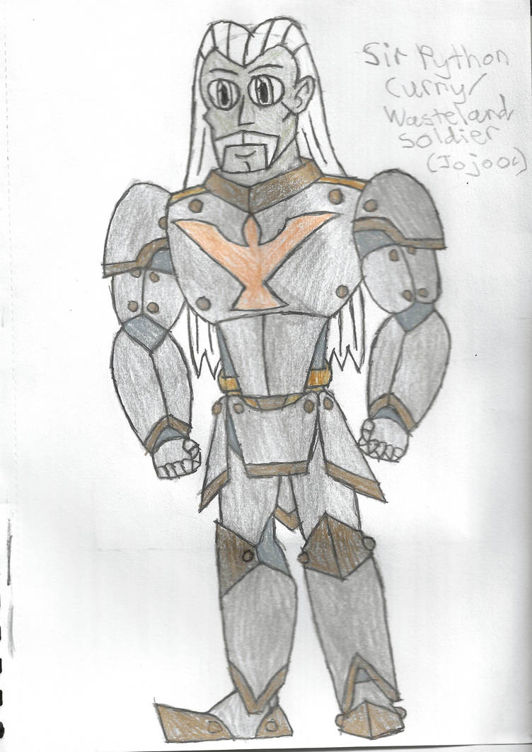 Wasteland Soldier/Sir Python Curry (Jojo Stand oc) by LawfulStudios9646 ...