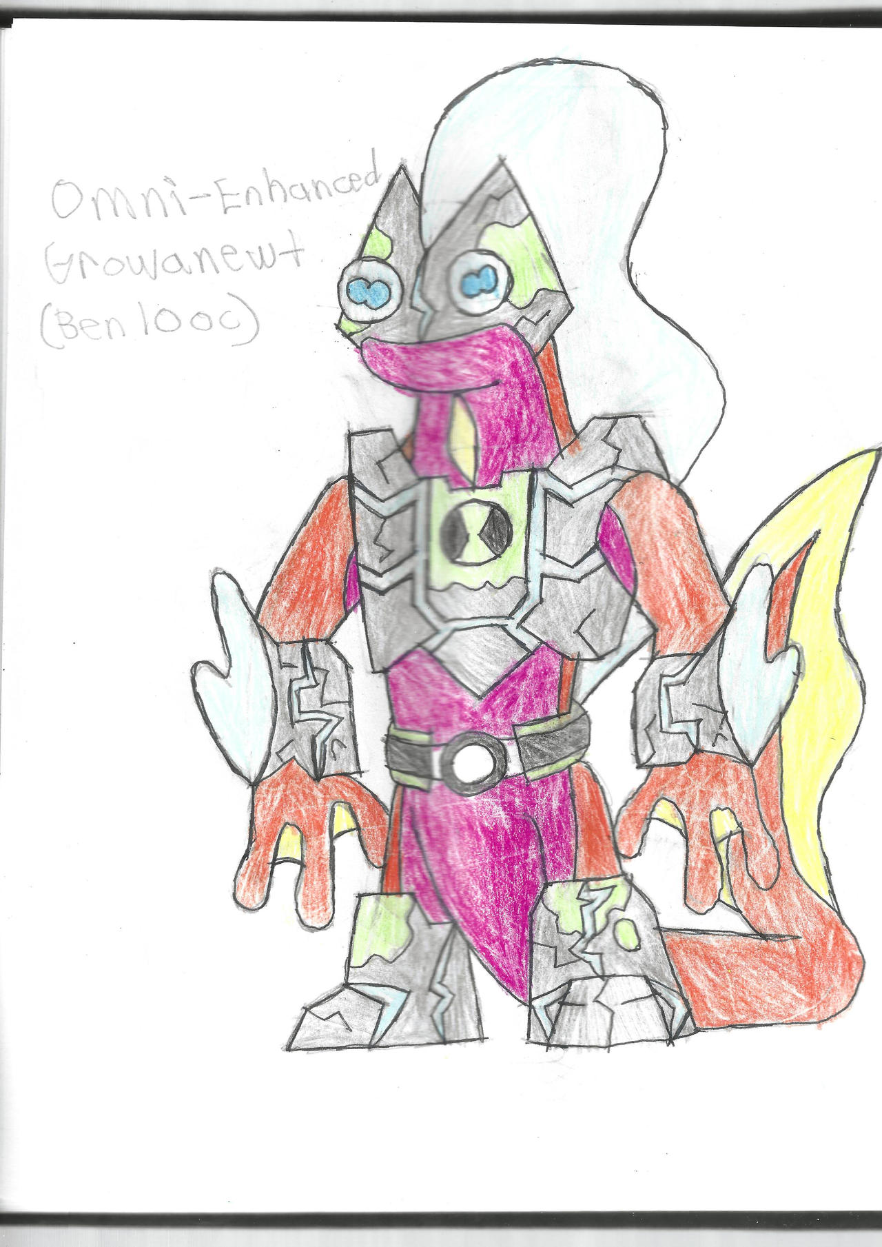 Omni Ranger Deviantart Omni-Ehanced Growanewt by LawfulStudios9646 on DeviantArt
