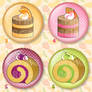 Cake buttons