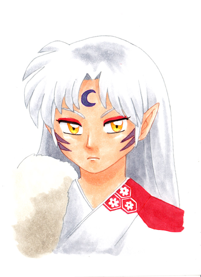 Sesshomaru (Commission from SLCC FanX '14) by alamedyang