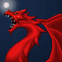 Pixel Dragon Head